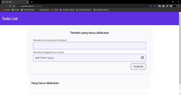 Screenshot Product Landing Page